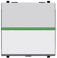 Выключатель с подсветкой без рамки ABB Niessen Zenit 1-кл. 2 мод. N2201.5 BL белый картинка